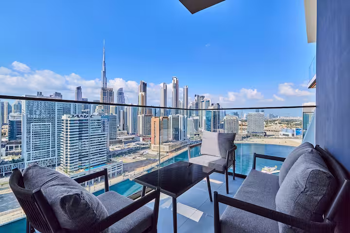 Appartamento a Dubai con vista sul Burj Khalifa