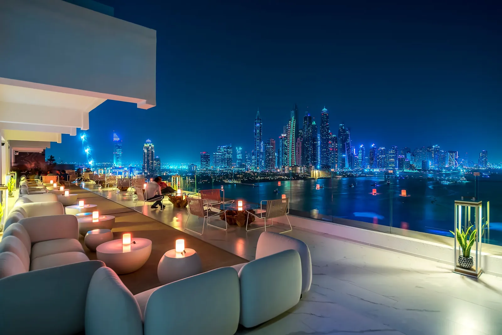 Vista serale su Dubai